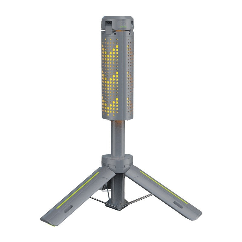 Illuminate Your Adventures with the Multifunctional Rechargeable Three-leaf Bracket Camping Lantern