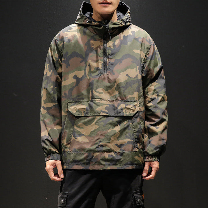 Discover the Ultimate Versatility with Our Oversized Reversible Camouflage Hooded Jacket