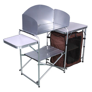 Transform Your Outdoor Experience with Our Outdoor Camping Double-decker Storage Rack