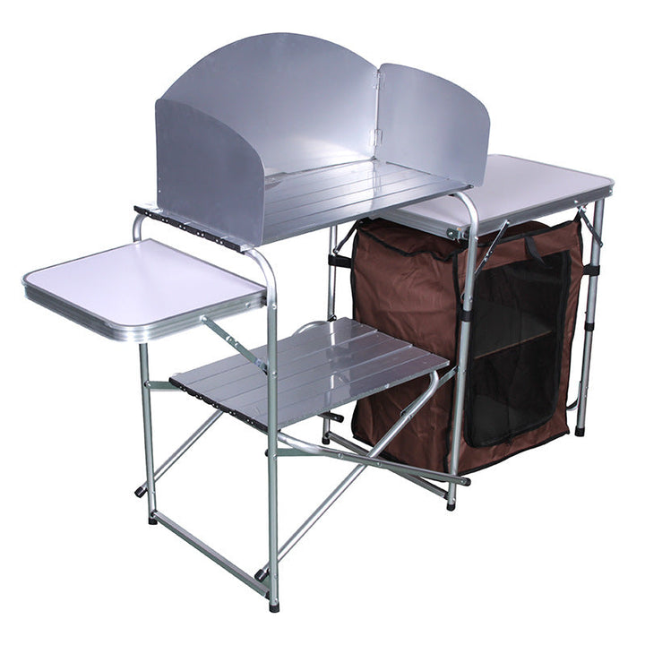 Transform Your Outdoor Experience with Our Outdoor Camping Double-decker Storage Rack