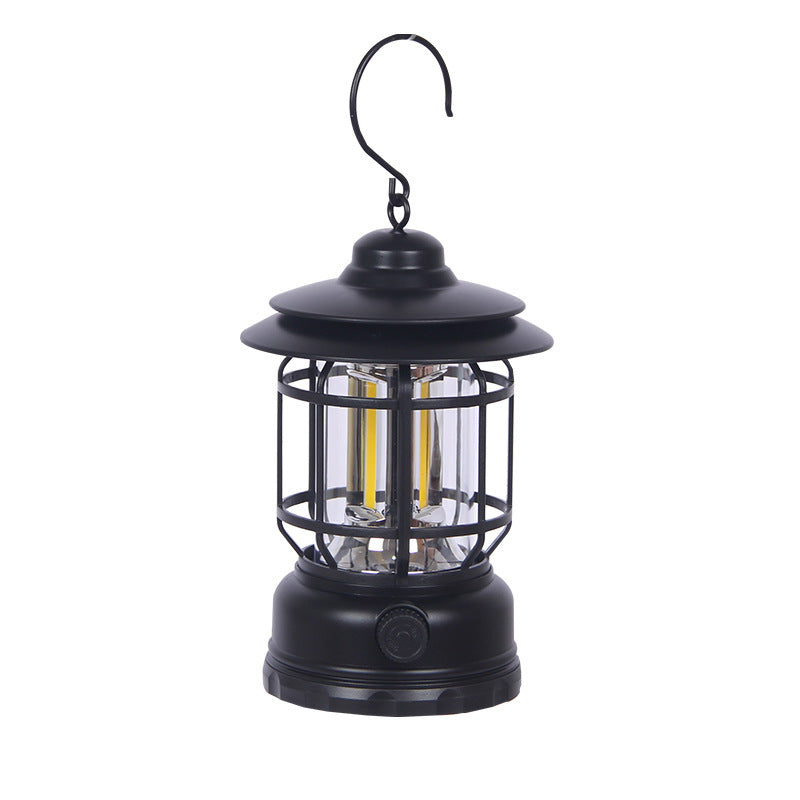 Illuminate Your Adventures with the Outdoor Retro Revolving Camping Lantern