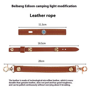 Camping Leather Hang Rope 3-piece Suit Lantern: Your Essential Outdoor Companion