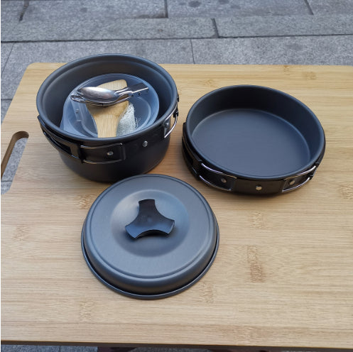 Outdoor 1-2 people camping cookware set