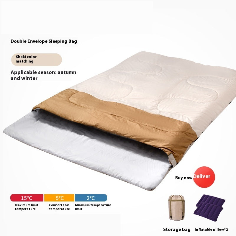Outdoor Camping Thickened Warm Sleeping Bag