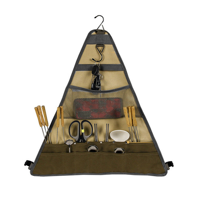 Outdoor Camping Tableware Spatula Hanging Tableware Bag