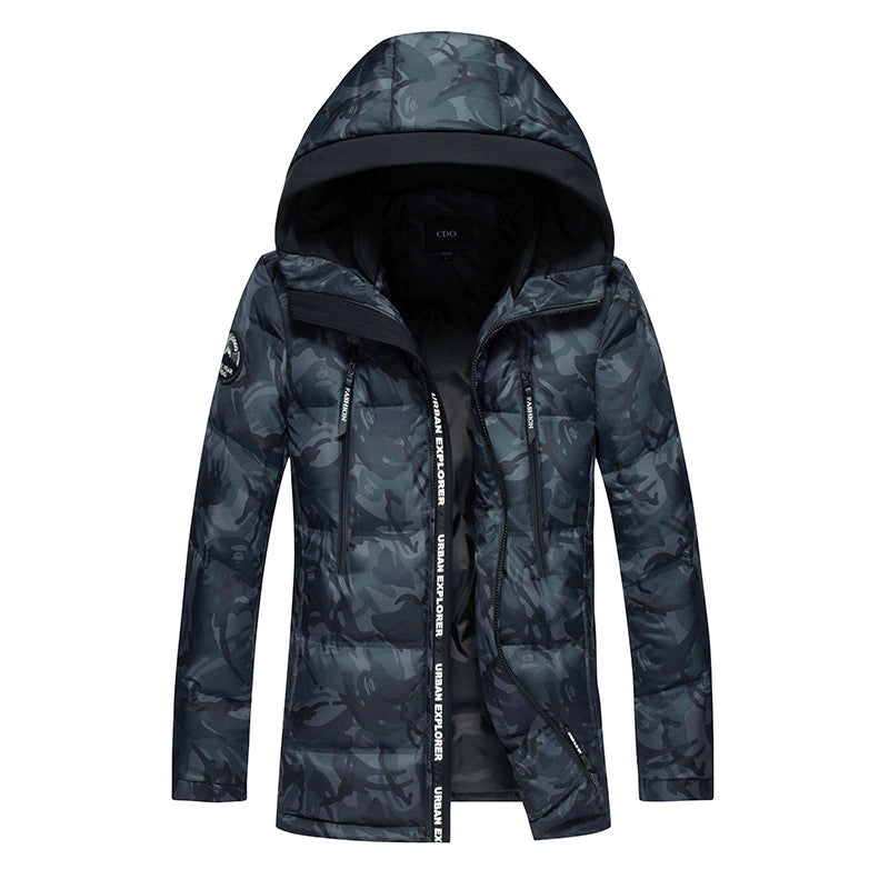 Camouflage hooded style jacket