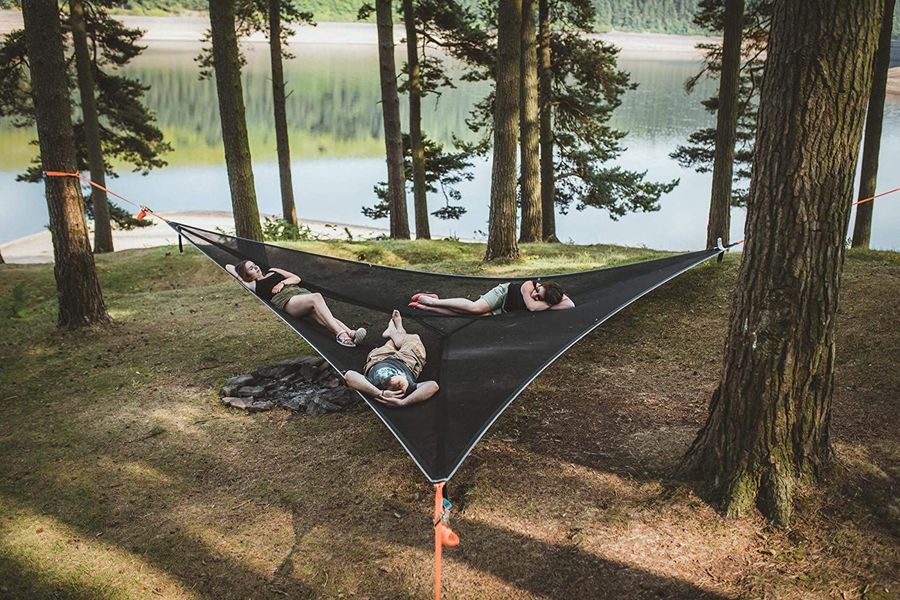 Portable Multi-Person Hammock - Three Point Design