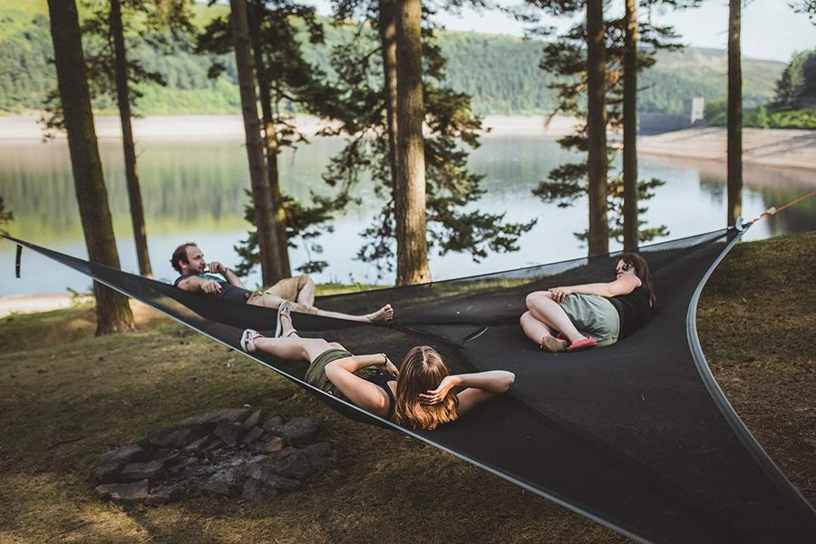Portable Multi-Person Hammock - Three Point Design