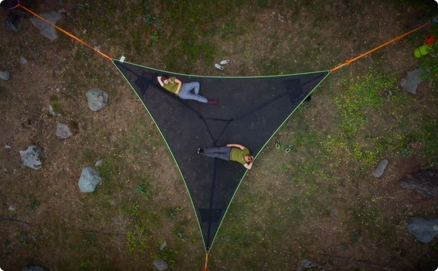 Portable Multi-Person Hammock - Three Point Design