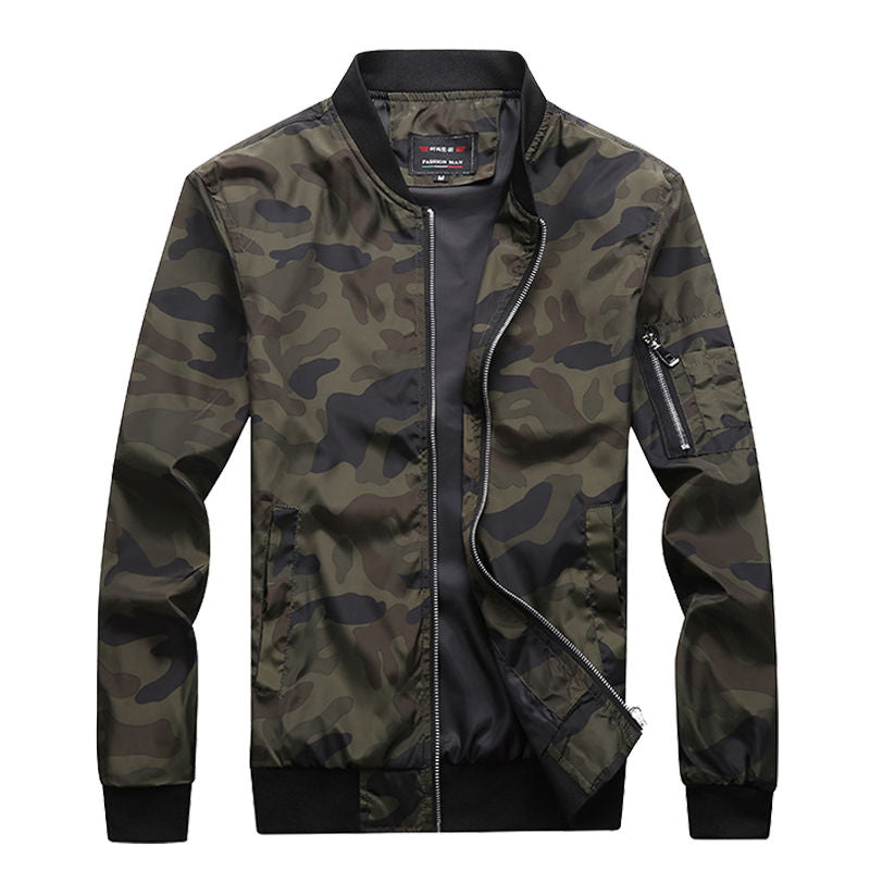 Men's Camouflage Bomber Jacket