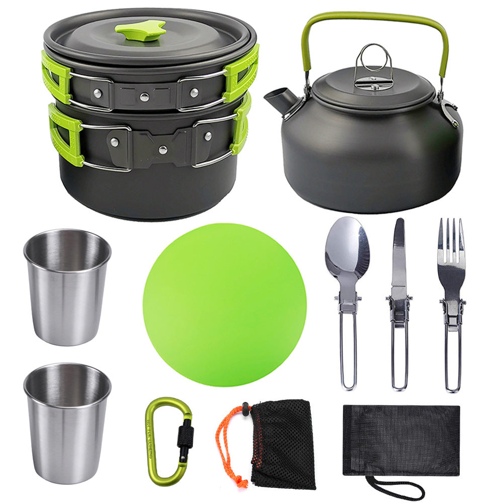 Outdoor Camping Cookware Tableware Cutlery Set
