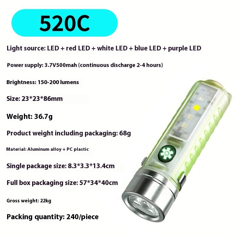 UV Tent Camping Waterproof Flashlight