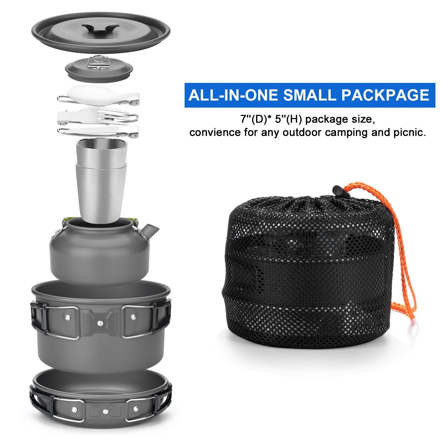 Outdoor Camping Cookware Tableware Cutlery Set