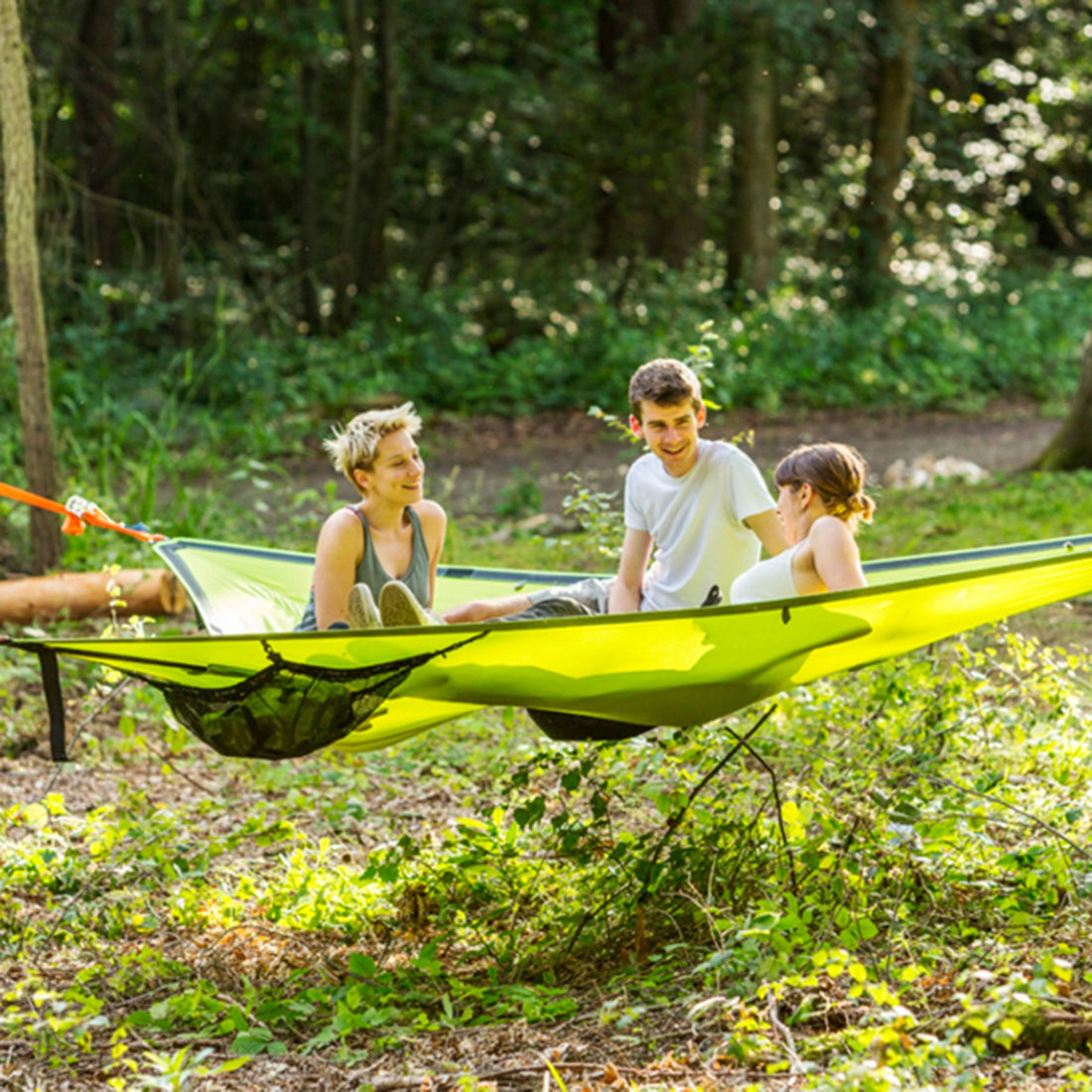 Portable Multi-Person Hammock - Three Point Design