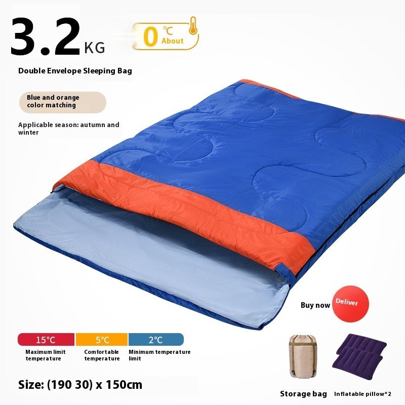 Outdoor Camping Thickened Warm Sleeping Bag