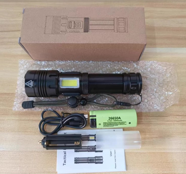 Strong Light Outdoor Camping Flashlight
