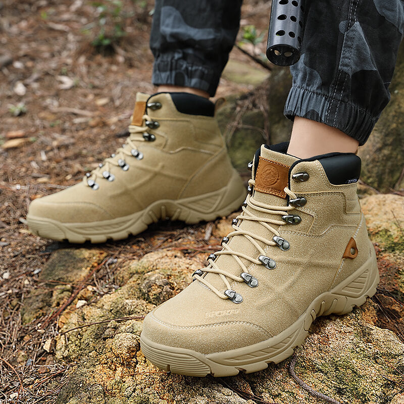 Men's Middle High Top Plus Size Hiking Boots