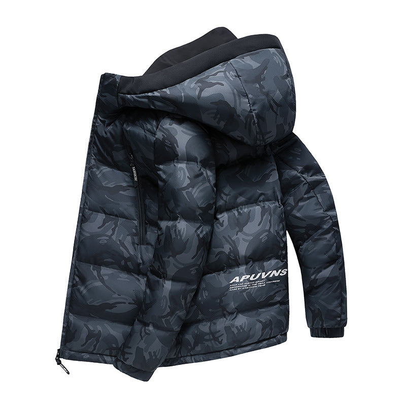 Camouflage hooded style jacket