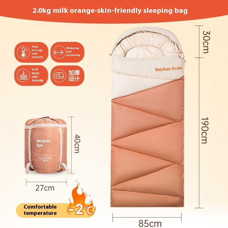 Outdoor Camping Cold Protection Warm Sleeping Bag