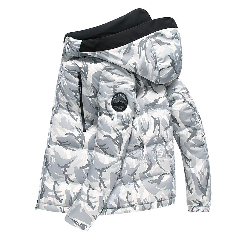 Camouflage hooded style jacket