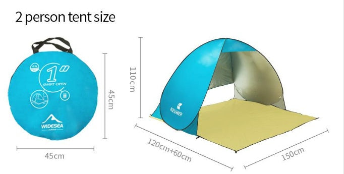 UV protection sunshade double automatic camping tent