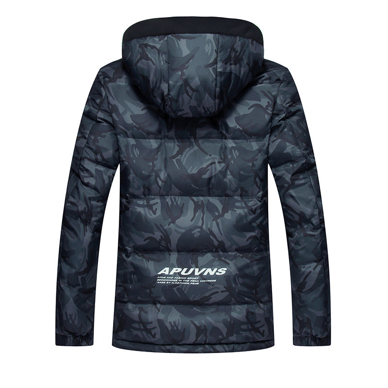 Camouflage hooded style jacket