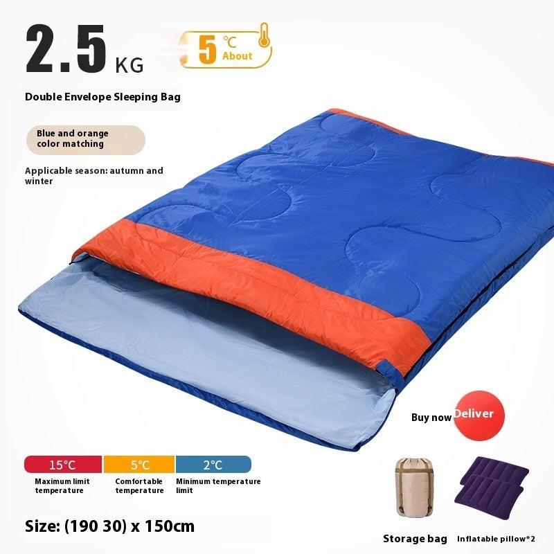 Outdoor Camping Thickened Warm Sleeping Bag