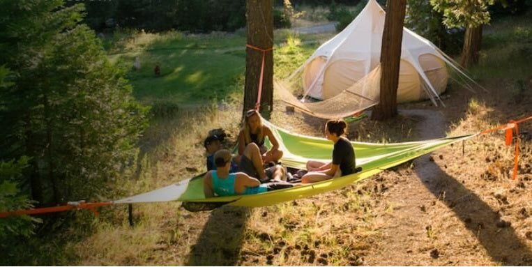 Portable Multi-Person Hammock - Three Point Design