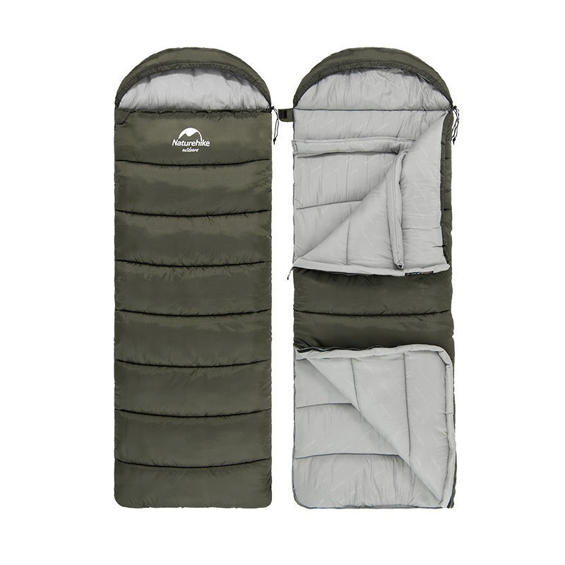 Outdoor Envelope Hooded Sleeping Bag