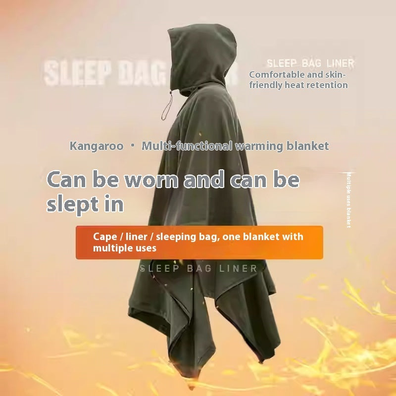 Outdoor Camping Cold-proof Cloak Sleeping Bag