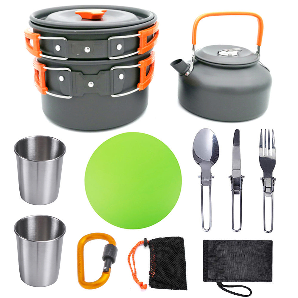 Outdoor Camping Cookware Tableware Cutlery Set