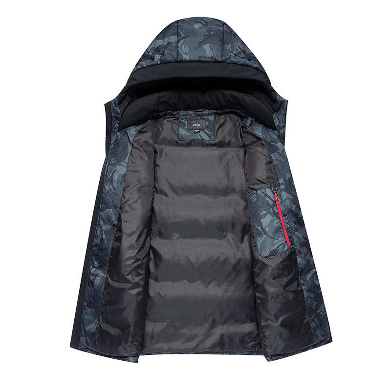 Camouflage hooded style jacket