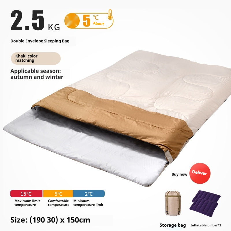 Outdoor Camping Thickened Warm Sleeping Bag