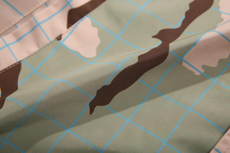 Multi-pocket Camouflage Plaid Jacket