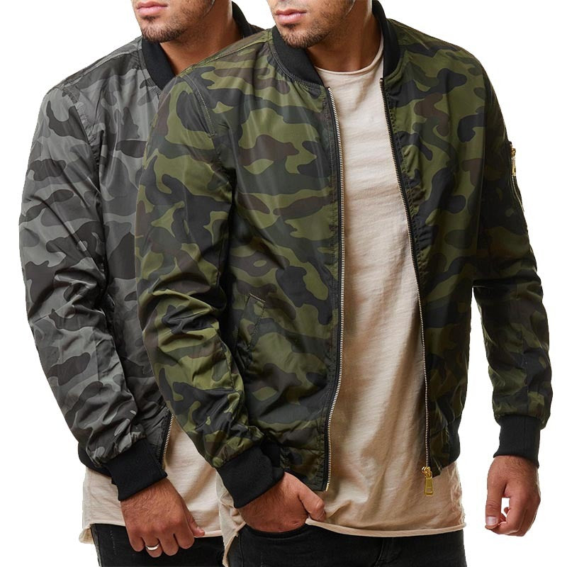 Men's Camouflage Bomber Jacket