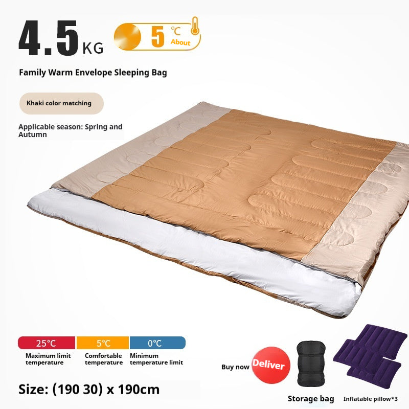 Outdoor Camping Thickened Warm Sleeping Bag