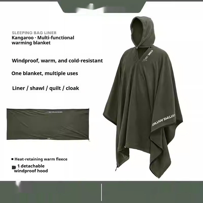 Outdoor Camping Cold-proof Cloak Sleeping Bag