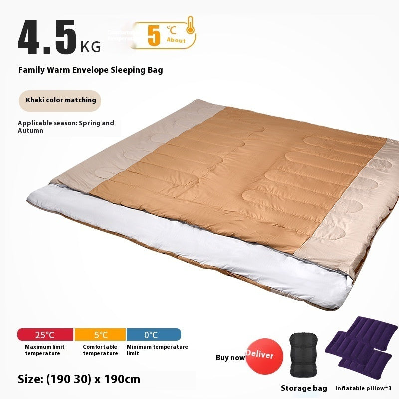 Outdoor Camping Thickened Warm Sleeping Bag