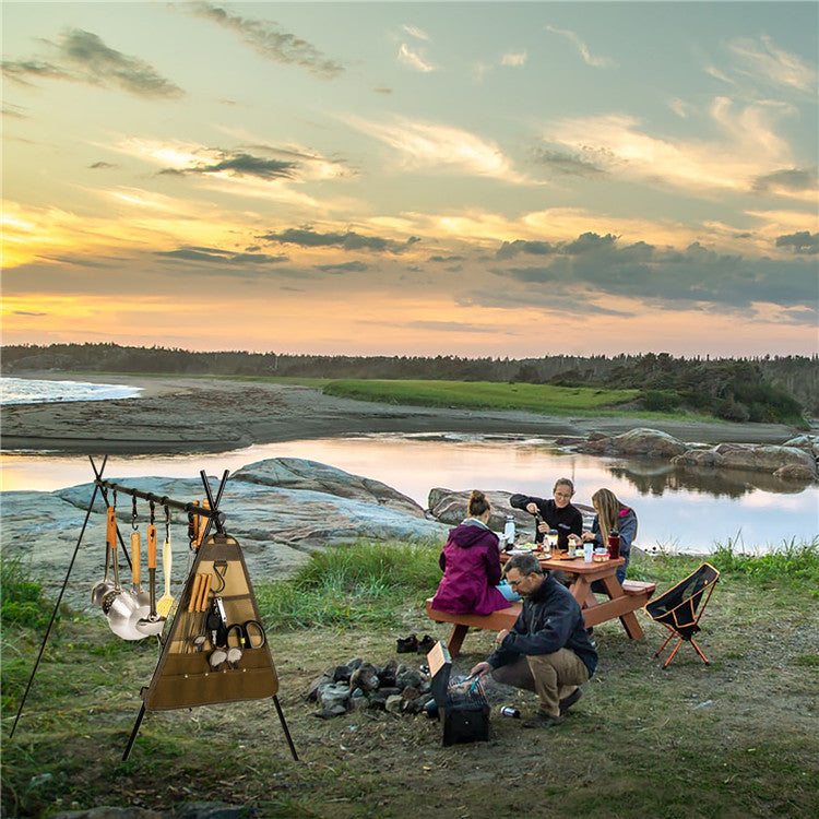 Outdoor Camping Tableware Spatula Hanging Tableware Bag