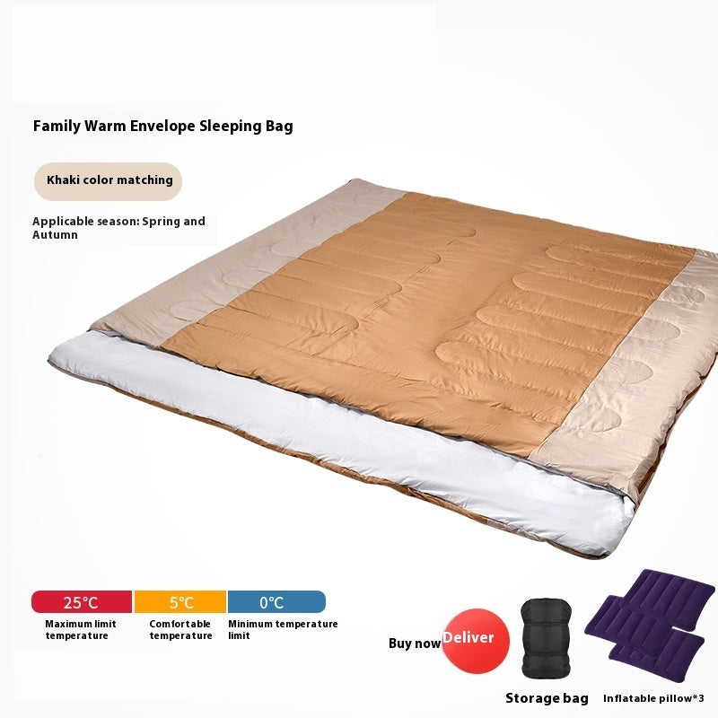 Outdoor Camping Thickened Warm Sleeping Bag