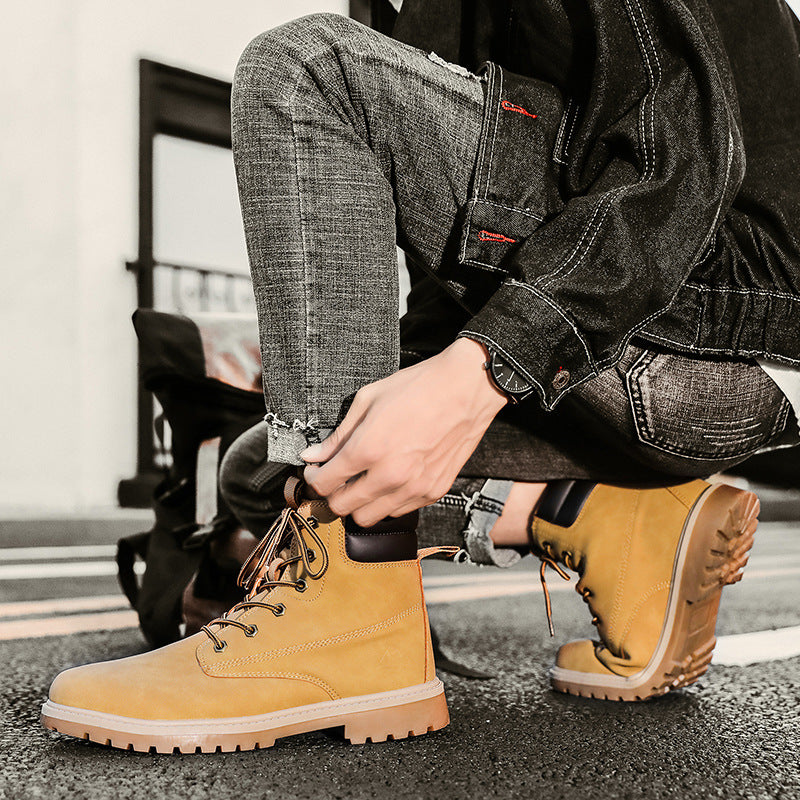 High-top Outdoor Hiking Trend Men's Shoes