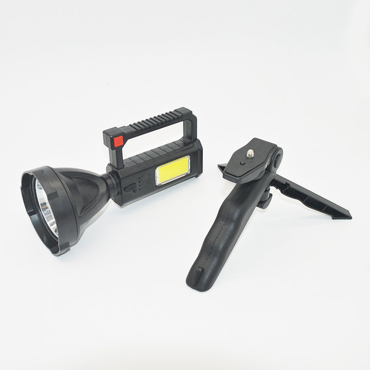 Outdoor Camping Flashlight With Bracket COB Light